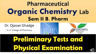 Preliminary tests for organic compoundQualitative analysisSemII BPharmOrganic Chemistry [upl. by Aldis]