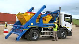 Scania Hyva Skip loader explained [upl. by Thaine]