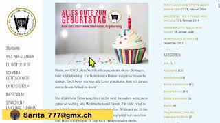 ALLES GUTE ZUM GEBURTSTAG – Ein Artikel von BibelLernende Lesung [upl. by Budge]