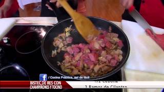 CARNE CON TOCINO Y CHAMPIÑONES [upl. by Lucita]