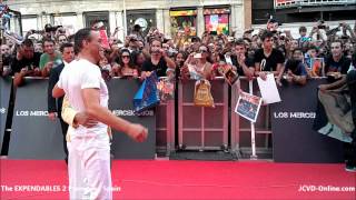 JeanClaude Van Damme  The Expendables 2 Premiere  Spain [upl. by Emalia]