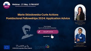 2024 Application Advice for Marie SklodowskaCurie Actions Postdoctoral Fellowships [upl. by Everest]