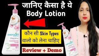 Everyuth Naturals Body Lotion Review  Everyuth Naturals Rejuvenating Flora Body Lotion Review [upl. by Kentigerma]