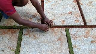 BANGALORE Stone paving അടിപൊളിയാക്കാം just ₹153sqft gardenmalayalam Cobblestone naturalstone [upl. by Lebiram]