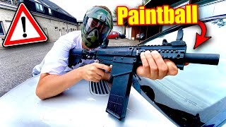 Wie GEFÄHRLICH ist PAINTBALL spielen mit harten FARBKUGELN [upl. by Armilda509]