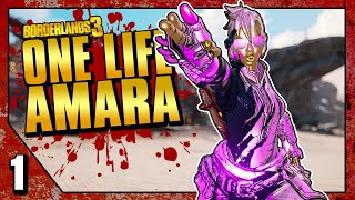 Borderlands 3  One Life Amara  Funny Moments amp Loot  Day 1 [upl. by Folly]