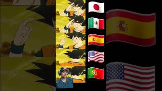 VOCES de GOKU en DIFERENTES IDIOMAS  Elige la Mejor Voz dragonball shorts [upl. by Kristos221]