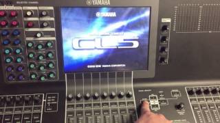 How to reinitialize a Yamaha CL Digital Mixer [upl. by Ecirtnuahs]