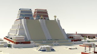 Minecraft Tenochtitlan Huey Teocalli quotTemplo Mayorquot  The Great Aztec Temple [upl. by Season]