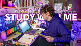 STUDY WITH ME LIVE POMODORO  10 HOURS STUDY CHALLENGE ✨ Harvard Student Relaxing Rain Sounds [upl. by Bern]