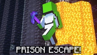 Dream Escapes Prison on the Dream SMP [upl. by Hcire434]