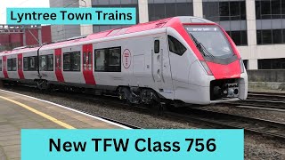 NEW TFW Class 756 756107 at Cardiff Central Station heading to Merthyr Tydfil 151124 [upl. by Gladine]