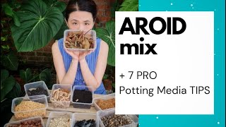 PART 2 AROID MIX RECIPE  7 PRO Potting Media Tips to make your plants HAPPY ft Plant Guru J [upl. by Lorette713]