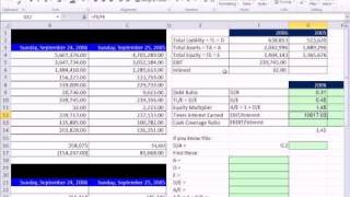 Excel Finance Class 17 Leverage amp Solvency Ratios Debt To Equity Equity Multiplier more [upl. by Nottus]