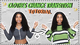 Jump amp Snap Clothes Change Transition for Tik Tok amp YouTube  Easy Video Transitions Tutorial ⭐️ [upl. by Letram]