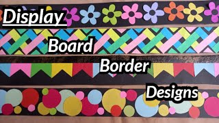 Display Board Border Design Border Decor IdeaBulletin Board Border diy craft [upl. by Eleahcim]