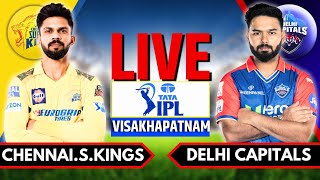 IPL 2024 Live CSK vs DC Live Match  IPL Live Score amp Commentary  Chennai vs Delhi Live Innings 2 [upl. by Idnal694]