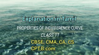 PROPERTIES OF INDIFFERENCE CURVE IN TAMIL [upl. by Purcell]