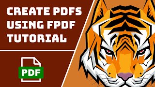 Create PDFs Using PHP FPDF Full Tutorial [upl. by Ajile]