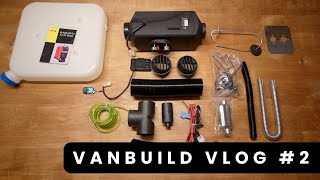 Vanbuild vlog 2  Installing a diesel heater VEVOR 5kW [upl. by Cirdes]