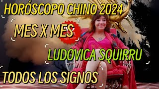 2024 MES POR MES Horóscopo chino 2024 TODOS LOS SIGNOS x LUDOVICA SQUIRRU horoscopo horoscopochino [upl. by Erodaeht]