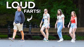 FUNNY Fart Prank in NYC EarthShattering Farts [upl. by Eirrab]