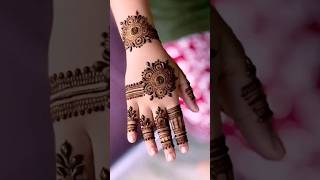 Easy Mehndi Design For Full Hand  Mehndi Design  shorts looklikemehndidesign MehndiCorner [upl. by Kurman]