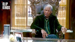 The Boss Faces Slevin Morgan Freeman Josh Hartnett Lucky Number Slevin [upl. by Yanrahc]