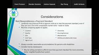 Rent Reasonableness Webinar August 25 2022 [upl. by Laspisa]