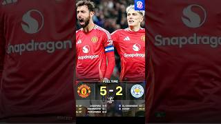 Hasil pertandingan Tadi malam MANCESTER UNITED VS LEICESTER CITY [upl. by Adriel]