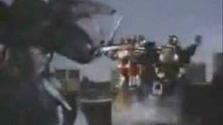 Mighty Morphin Power Ranger OldSchool Megazord Battle Cyclopsis [upl. by Ahcsrop]