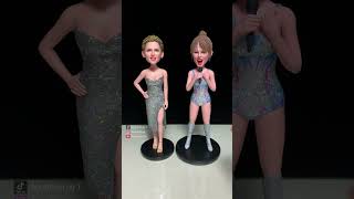 Taylor Swift and Scarlett Johansson Turned into Cute Clay Bobbleheads [upl. by Screens]