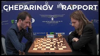 Brilliant SACRIFICING game as Cheparinov defeats Richard Rapport in just 25 moves [upl. by Aselehc]