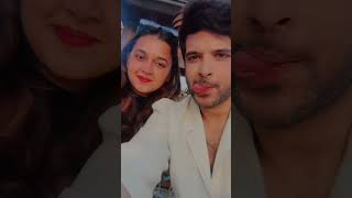 gulabi sadi new song🎵tejranmoment karankundra trendingshorts marthisongs tejrancutemoments [upl. by Ytirev]