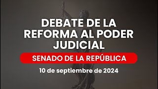 🔴Reanudación de la Sesión Vespertina del Senado ReformaAlPoderJudicial 10092024 [upl. by Asilav551]