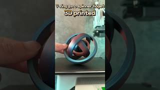 3D Printed「7 ring gyro spinner fidget」Gradient Rainbow ver [upl. by Hesky]