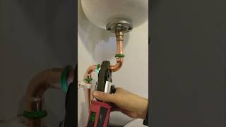 Hard copper piping expansion vessel pipework plumbing diy howto subscribe youtubeshorts asmr [upl. by Isaiah]