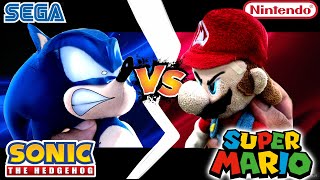 Sonic Vs Mario  Sonic Plush Smackdown [upl. by Carena517]