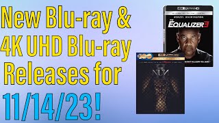 New Bluray amp 4K UHD Bluray Releases for November 14th 2023 [upl. by Sset247]