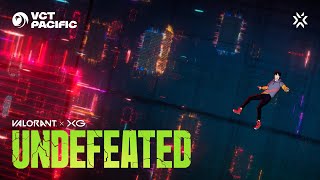 UNDEFEATED  XG amp VALORANT Official Music Video  VCT Pacific 2024 Song [upl. by Aileda726]