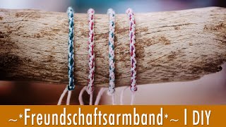 Freundschaftarmband super einfach flechten im StricklieselStyle OHNE Strickliesel  DIY  Armband [upl. by Elyrehc]