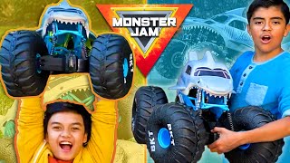 Monster Jam Toy Trucks Jumps amp Stunts  Revved Up Recaps [upl. by Treva]