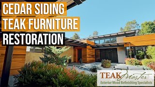 Cedar Siding amp Outdoor Teak Furniture Refinishing by Teak Master [upl. by Argent]