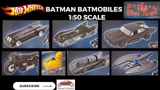 Hot Wheels 2023 Batman Batmobiles 150 scale  Peg Hunting [upl. by Libbey531]