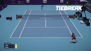 TIEBREAK  Rafael Nadal Vs Casper Ruud I Miami Open I Expert Difficulty PS5 [upl. by Kirst]