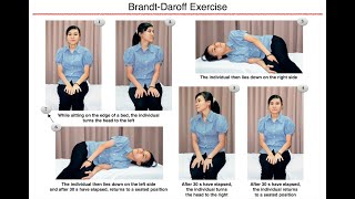 BrandtDaroff Exercise  Home Therapy for BPPV [upl. by Nnaaras162]