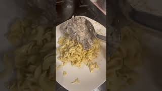 Stroganoff food review shorts autism ￼ autisticcontentcreator creamofmushroom homemade ￼ [upl. by Ric]