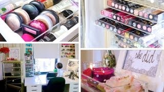 Desk amp Makeup TOUR ♥  Organization Ideas [upl. by Grube]