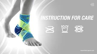 BAUERFEIND Sports Ankle Support Doffing Guide [upl. by Malonis960]