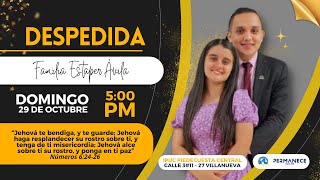 TRANSMISIÓN EN VIVO  CULTO EVANGELÍSTICO Y DESPEDIDA FAMILIA ESTAPER ÁVILA [upl. by Nybbor]